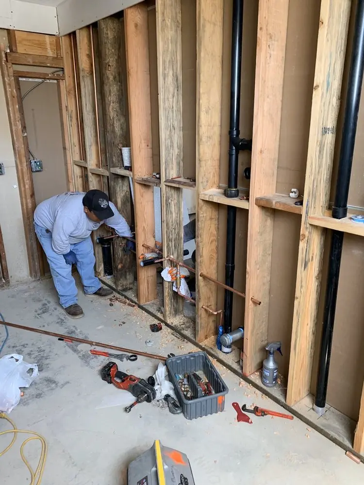 Commercial rough-in plumbing for Water Heater Replacement in Canyon Park
